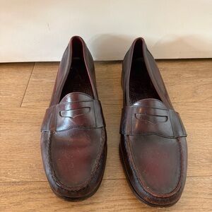 Cole Haan Men's Burgundy Leather Penny Loafers size 12